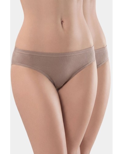 Türen Kadın Likralı 2'li Pamuklu Bikini Külot 230/Vizon Türen Kadın Likralı 2'li Pamuklu Bikini Külot 230/Vizon