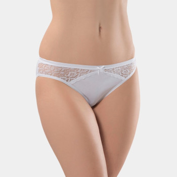 Türen Kadin Likrali Dantelli Bikini (2'li Paket) 261/Beyaz