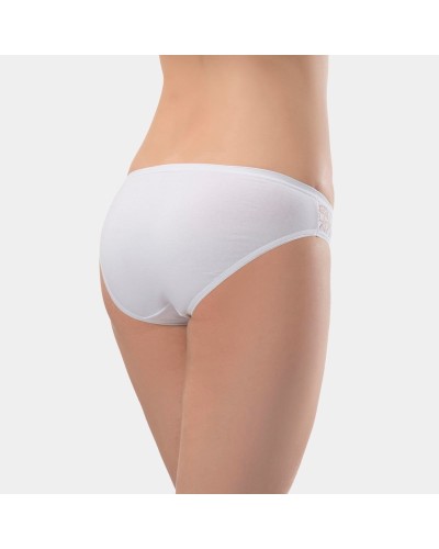 Türen Kadin Likrali Dantelli Bikini (2'li Paket) 261/Beyaz Türen Kadin Likrali Dantelli Bikini (2'li Paket) 261/Beyaz