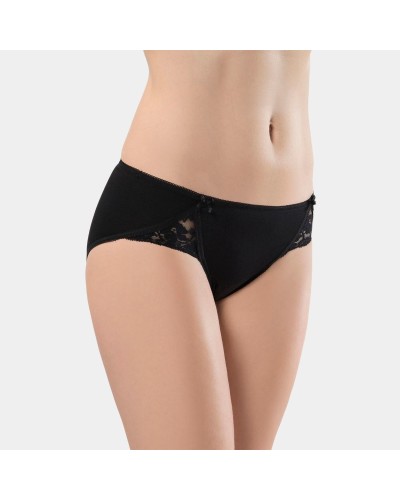 Türen Kadin Likrali Dantelli Bikini (2'li Paket) 961/Siyah Türen Kadin Likrali Dantelli Bikini (2'li Paket) 961/Siyah