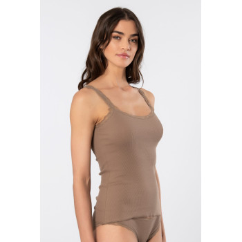 Türen Kadin Likrali Dantelli Ip Askili Kaskorse 926/Vizon