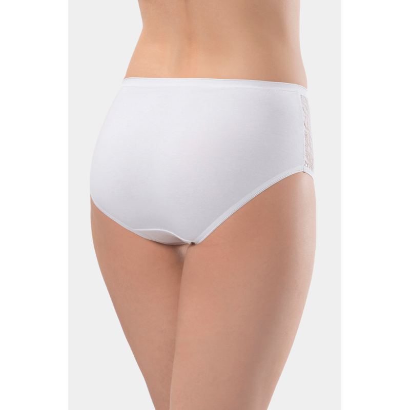 Türen Kadin Likrali Dantelli Külot (2'li Paket) 279/Beyaz