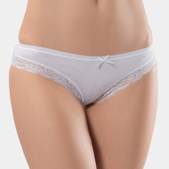Türen Kadin Likrali Fistolu Bikini (2'li Paket) 238/Beyaz