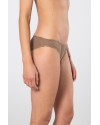 Türen Kadin Likrali Ribana Dantelli Bikini Külot 2'li Paket 928/Vizon