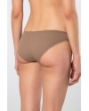 Türen Kadin Likrali Ribana Dantelli Bikini Külot 2'li Paket 928/Vizon