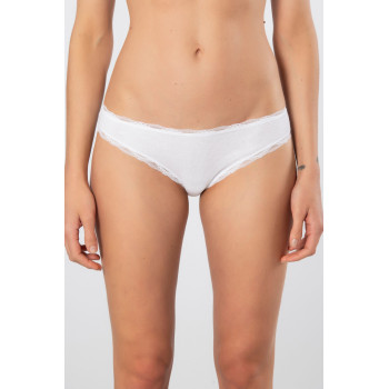 Türen Kadin Likrali Ribana Dantelli Bikini Külot 2'li Paket 928/Beyaz Türen Kadin Likrali Ribana Dantelli Bikini Külot 2'li Paket 928/Beyaz