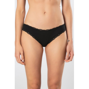 Türen Kadin Likrali Ribana Dantelli Bikini Külot 2'li Paket 928/Siyah Türen Kadin Likrali Ribana Dantelli Bikini Külot 2'li Paket 928/Siyah