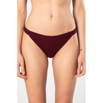 Türen Kadin Likrali Ribana Tanga 2'li Paket 931/Bordo