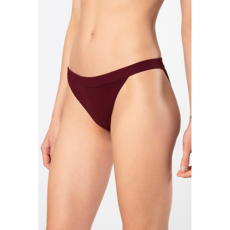 Türen Kadin Likrali Ribana Tanga 2'li Paket 931/Bordo