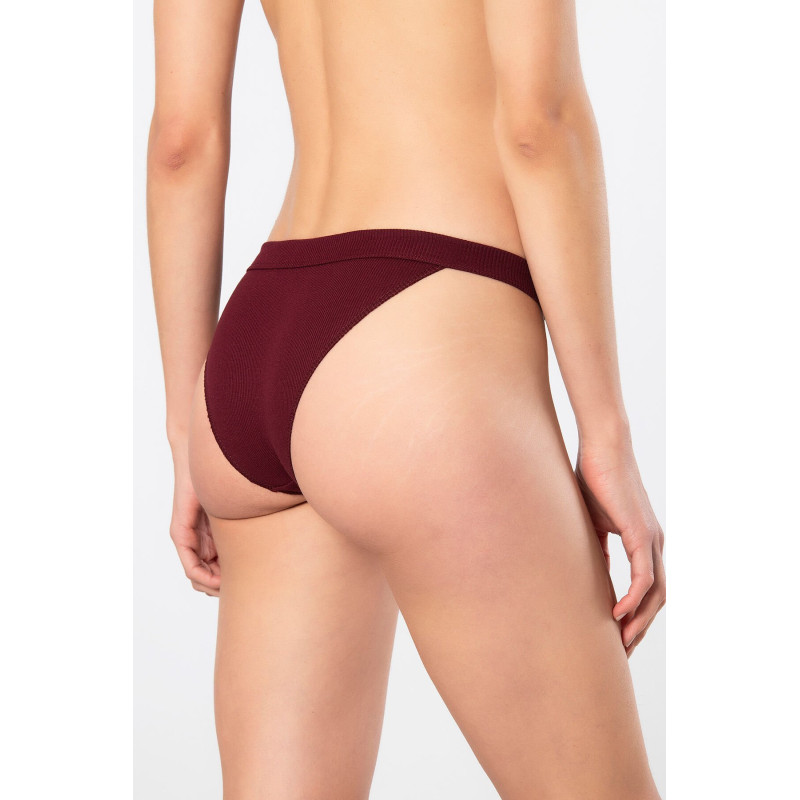 Türen Kadin Likrali Ribana Tanga 2'li Paket 931/Bordo