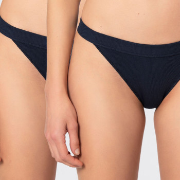 Türen Kadin Likrali Ribana Tanga 2'li Paket 931/Lacivert