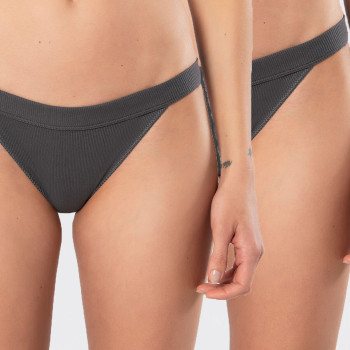 Türen Kadin Likrali Ribana Tanga 2'li Paket 931/Antrasit