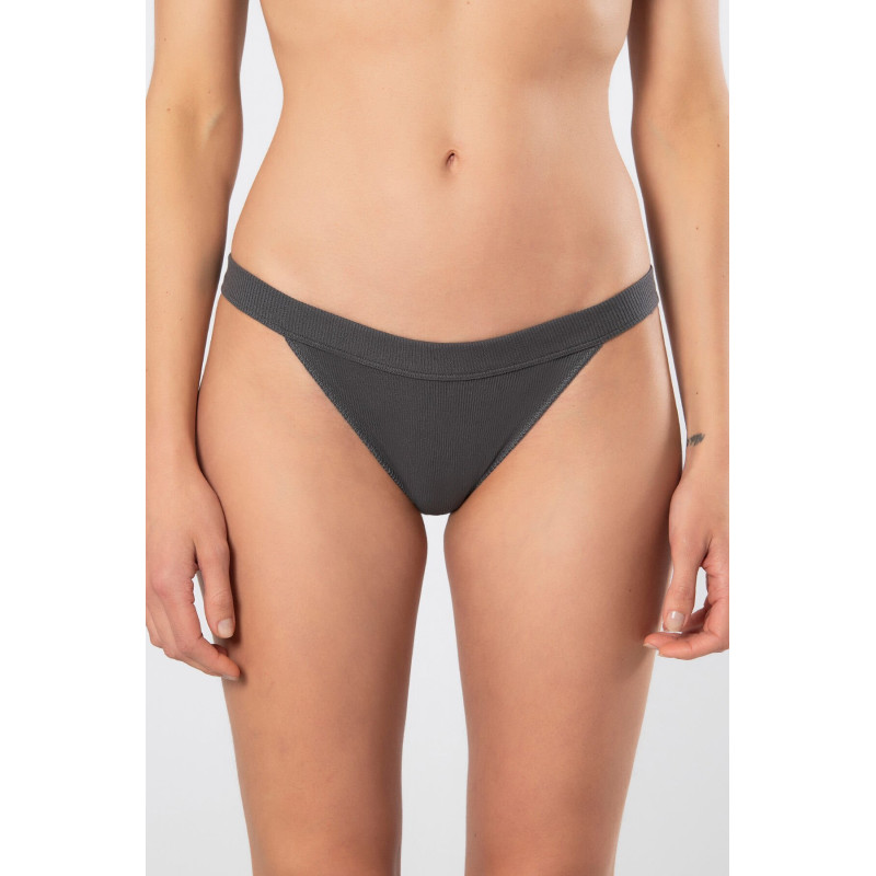 Türen Kadin Likrali Ribana Tanga 2'li Paket 931/Antrasit