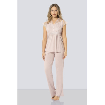 Türen Kadin Lohusa Pijama Takimi 3294/Pudra Türen Kadin Lohusa Pijama Takimi 3294/Pudra