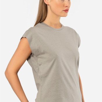 Türen Kadin Vatka Görünümlü T-shirt 3401/Gri