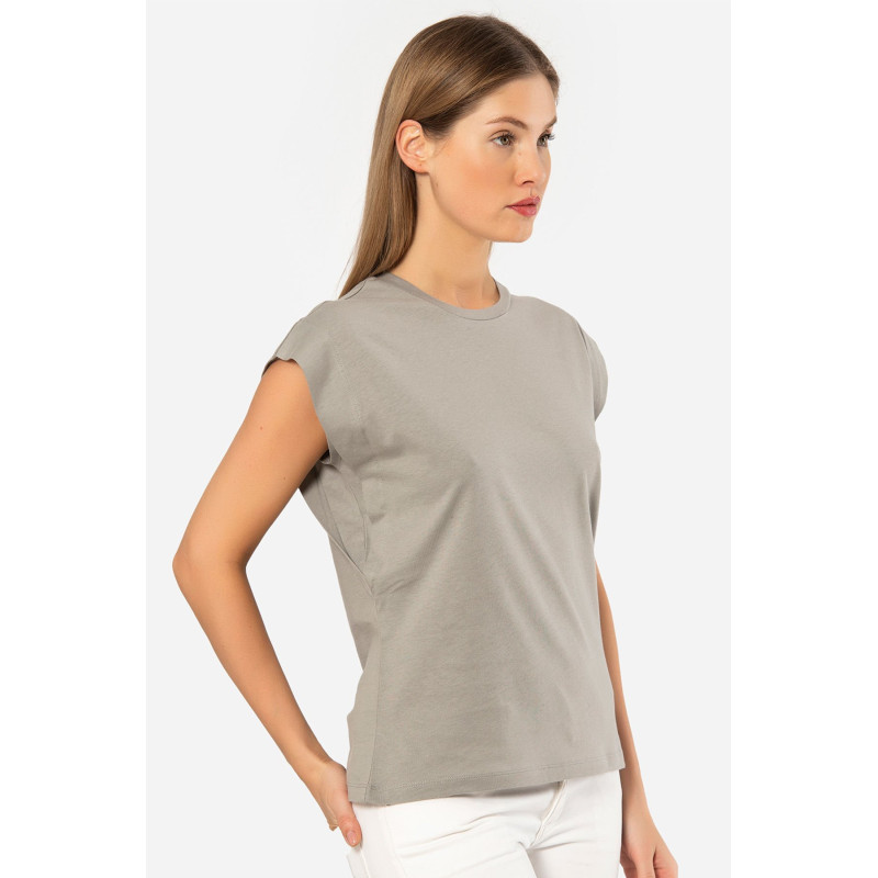 Türen Kadin Vatka Görünümlü T-shirt 3401/Gri