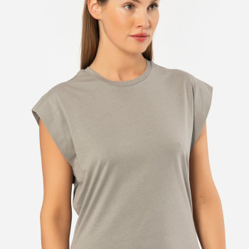 Türen Kadin Vatka Görünümlü T-shirt 3401/Gri
