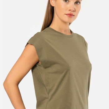 Türen Kadin Vatka Görünümlü T-shirt 3401/Haki