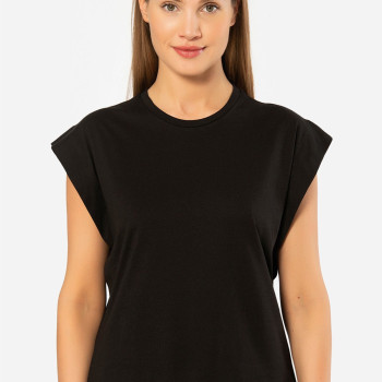 Türen Kadin Vatka Görünümlü T-shirt 3401/Siyah