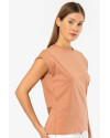 Türen Kadin Vatka Görünümlü T-shirt 3401/Somon