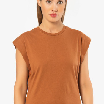 Türen Kadin Vatka Görünümlü T-shirt 3401/Tarçın