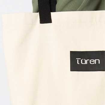 Türen Logo Baskili Kanvas Tote Bag Çanta