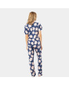 Türen Patli Örme Kisa Kol Pijama Takimi 3606/Lacivert Türen Patli Örme Kisa Kol Pijama Takimi 3606/Lacivert
