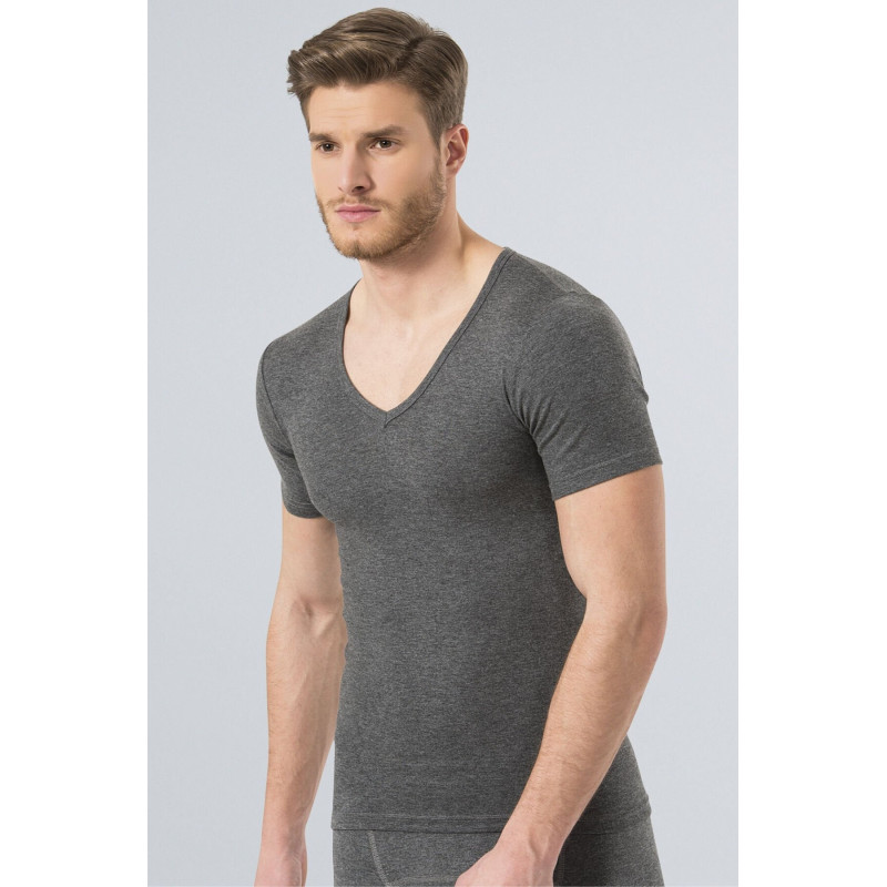 Türen Termal V Yaka Kisa Kol (Unisex) 191/Gri