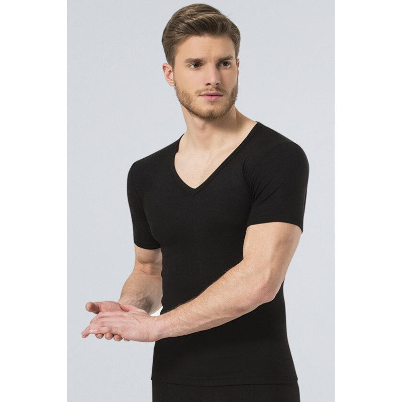 Türen Termal V Yaka Kisa Kol (Unisex) 191/Siyah