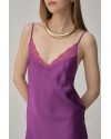 Pierre Cardin Vegan Ipek Saten Kadın Gecelik Sabahlık Takımı - Lx.25221 Violet Pierre Cardin Vegan Ipek Saten Kadın Gecelik Sabahlık Takımı - Lx.25221 Violet