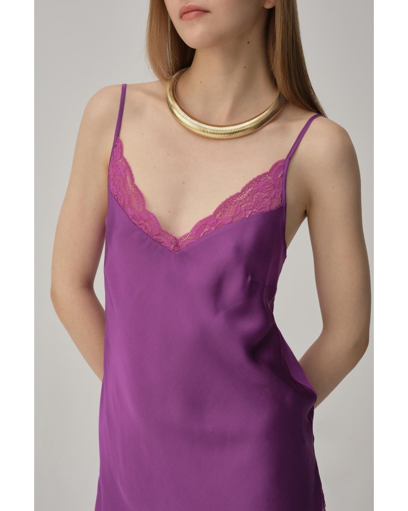 Pierre Cardin Vegan Ipek Saten Kadın Gecelik Sabahlık Takımı - Lx.25221 Violet Pierre Cardin Vegan Ipek Saten Kadın Gecelik Sabahlık Takımı - Lx.25221 Violet