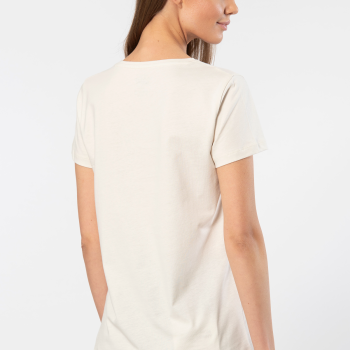 Wtshirt - London Kadın T-shirt/Krem