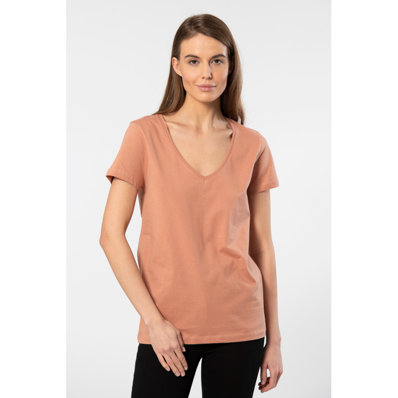 Wtshirt - Milano Kadın T-shirt /Somon