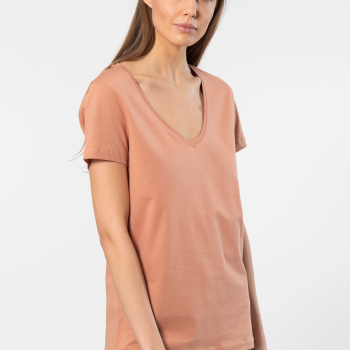 Wtshirt - Milano Kadın T-shirt /Somon