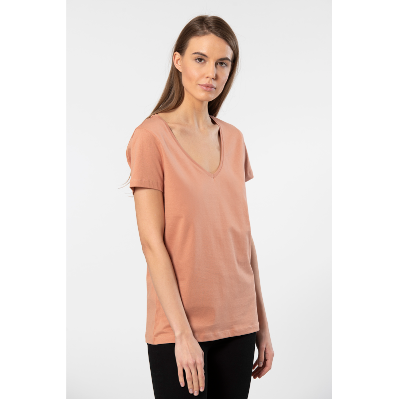 Wtshirt - Milano Kadın T-shirt /Somon