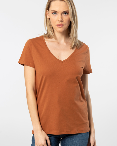 Wtshirt - Milano Kadın T-shirt /Tarçın