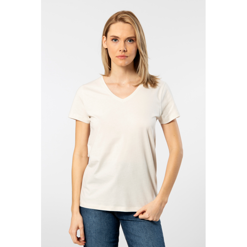 Wtshirt - Venice Kadın T-shirt/Krem
