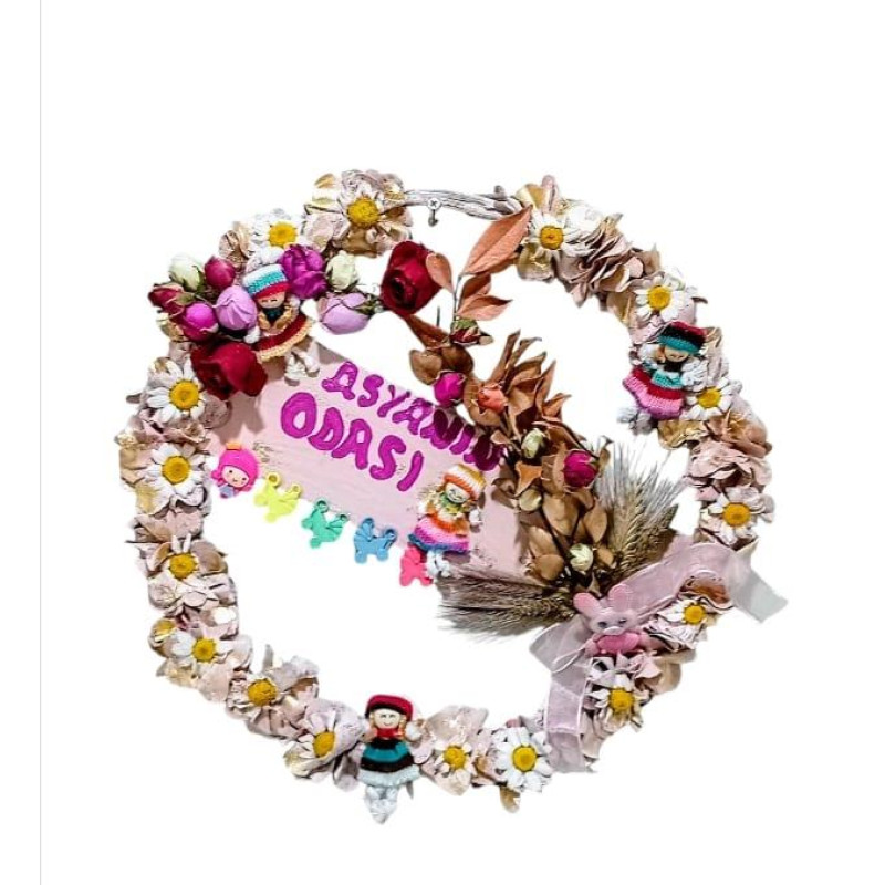 Yeni Doğan Kız Bebek Magnet Hediyeli Karşılama Seti