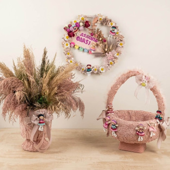 Yeni Doğan Kız Bebek Magnet Hediyeli Karşılama Seti